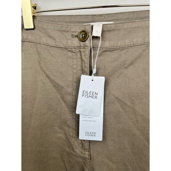 NWT Eileen Fisher Targn Cotton Hemp Tapered Ankle Pant - size 22 - Picture 3 of 5